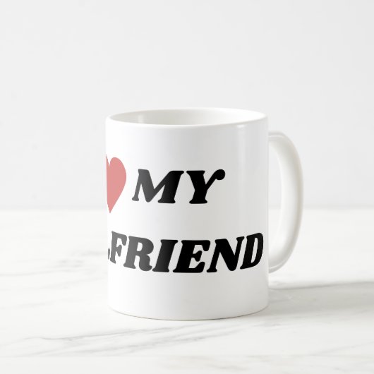 Ik hou van mijn Vriendin Koffiemok (Voorkant rechts)