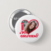 Ik hou van mijn Vriendin Love Heart Cute Gift Ronde Button 5,7 Cm (Voorkant /achterkant)