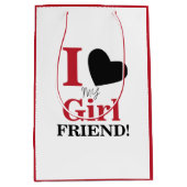 Ik hou van mijn Vriendin Medium Cadeauzakje (Voorkant)