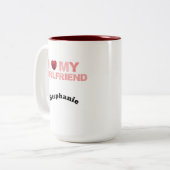 Ik hou van mijn Vriendin Mok (Voorkant links)