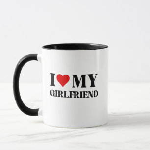 Ik hou van mijn vriendin mok – romantisch cadeau v