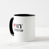 Ik hou van mijn vriendin mok – romantisch cadeau v (Voorkant links)