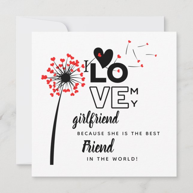 Ik hou van mijn vriendin Op maat gemaakt cadeau vo (Voorkant)