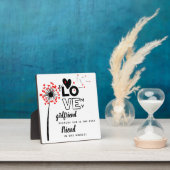 Ik hou van mijn vriendin Op maat gemaakt cadeau vo Fotoplaat (Insitu)