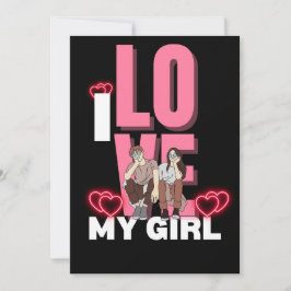 Ik hou van mijn vriendin op maat  kaart