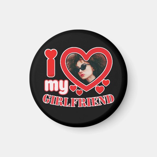 Ik hou van mijn Vriendin op maat Magneet (Voorkant)