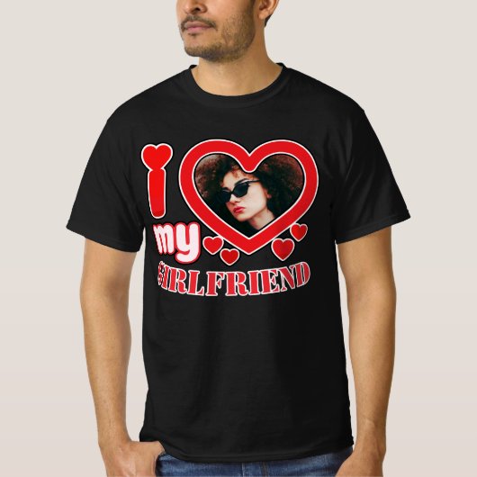 Ik hou van mijn Vriendin op maat T-shirt (Voorkant)