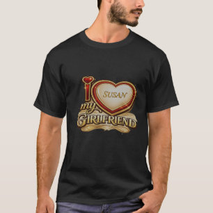Ik hou van mijn vriendin op maat t-shirt