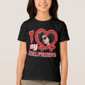 Ik hou van mijn Vriendin op maat Tri-Blend Shirt (Voorkant)