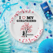 Ik hou van mijn Vriendin Papieren Bordje (Feest)