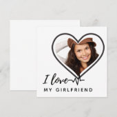 IK HOU VAN MIJN VRIENDIN Persoonlijk Foto Geschen (Voorkant / Achterkant)