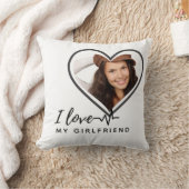IK HOU VAN MIJN VRIENDIN Persoonlijk Foto Geschen Kussen (Deken)