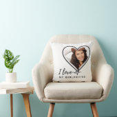 IK HOU VAN MIJN VRIENDIN Persoonlijk Foto Geschen Kussen (Stoel)