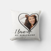 IK HOU VAN MIJN VRIENDIN  Persoonlijk Foto Geschen Kussen (Voorkant)
