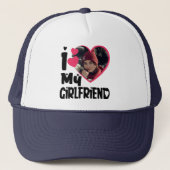 Ik hou van mijn Vriendin persoonlijke foto Trucker Pet (Voorkant)