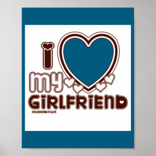 Ik hou van mijn vriendin poster
