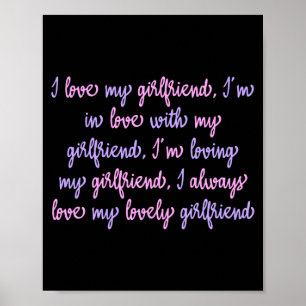 Ik hou van mijn Vriendin Poster