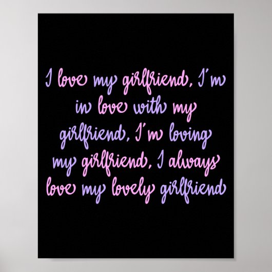 Ik hou van mijn Vriendin Poster (Voorkant)