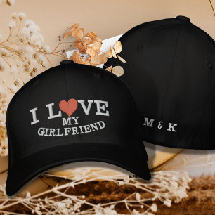 Ik hou van mijn Vriendin Red Heart Monogram op maa Geborduurde Pet