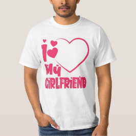 Ik hou van mijn Vriendin Red Heart T-shirt