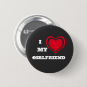 Ik hou van mijn Vriendin Ronde Button 5,7 Cm (Voorkant /achterkant)