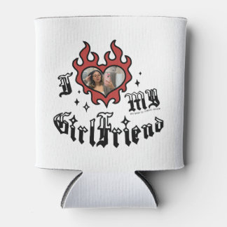 Ik hou van mijn vriendin - Rood - DingusDesign Blikjeskoeler