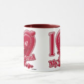 Ik hou van mijn Vriendin rood - hart Mok (Midden)