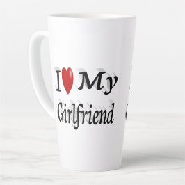 Ik hou van mijn Vriendin schattige zwarte tekst Latte Mok