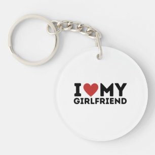 Ik hou van mijn Vriendin Shirt Sleutelhanger