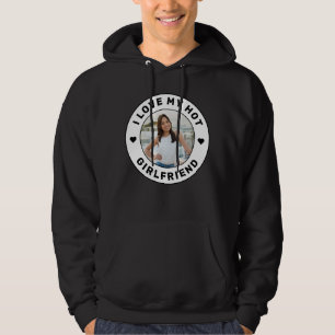 Ik hou van mijn Vriendin Simple Personated Pic Bla Hoodie