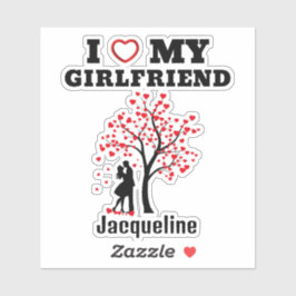 Ik hou van mijn Vriendin Sticker