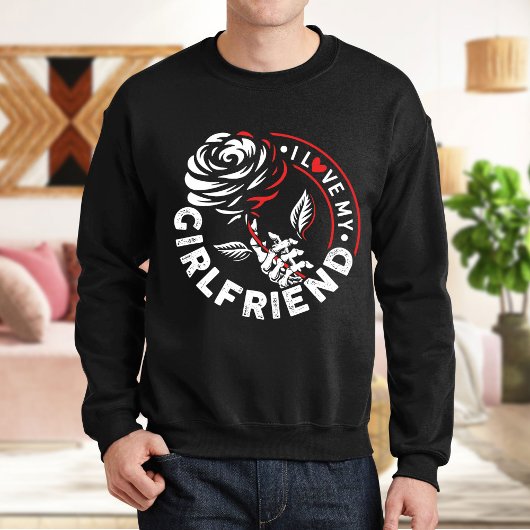Ik hou van mijn Vriendin Sweatshirt, Valentine Day T-shirt