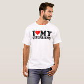 Ik hou van mijn vriendin t-shirt (Voorkant volledig)