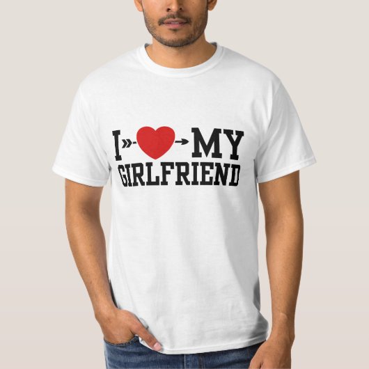 Ik hou van mijn Vriendin T-shirt (Voorkant)