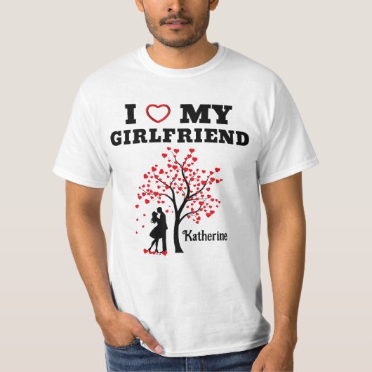 Ik hou van mijn Vriendin T-shirt (Voorkant)