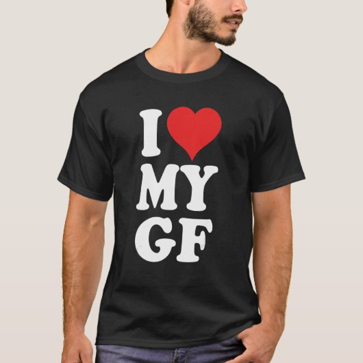 Ik hou van mijn Vriendin T-shirt (Voorkant)