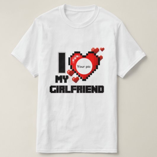 Ik hou van mijn vriendin t-shirt (Design voorkant)
