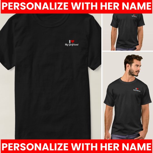 Ik hou van mijn vriendin t-shirt
