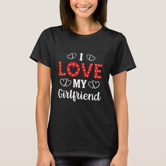 Ik hou van mijn vriendin t-shirt (Voorkant)
