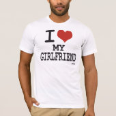 Ik hou van mijn vriendin t-shirt (Voorkant)