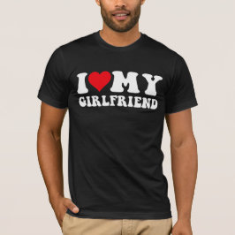 Ik hou van mijn vriendin tee, ik hart mijn vriendi t-shirt
