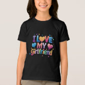 Ik hou van mijn Vriendin Tri-Blend Shirt (Voorkant)
