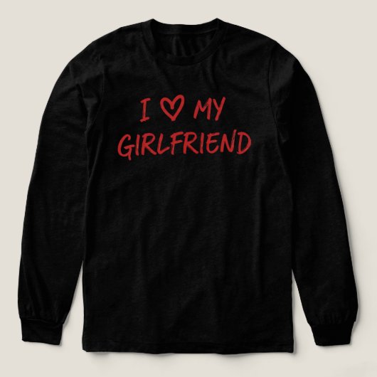 Ik hou van mijn vriendin Tri-Blend shirt (Voorkant)