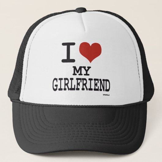Ik hou van mijn vriendin trucker pet (Voorkant)