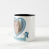 Ik hou van mijn vriendin tweekleurige koffiemok (Center)