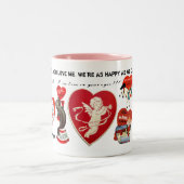 Ik hou van mijn Vriendin Tweekleurige Koffiemok (Center)