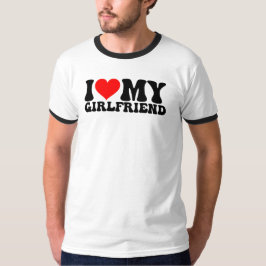 Ik hou van mijn Vriendin, Valentijnsdag Mannen T-shirt
