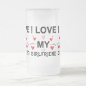 Ik hou van mijn Vriendin-Valentijnsdag-Romantic-Fu Matglas Bierpul (Center)