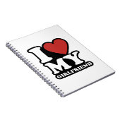 Ik hou van mijn vriendin, van mijn hart, van mijn  notitieboek (Rechterzijde)