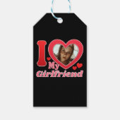 Ik hou van mijn Vriendin vriend vrouw man foto Cadeaulabel (Voorkant)